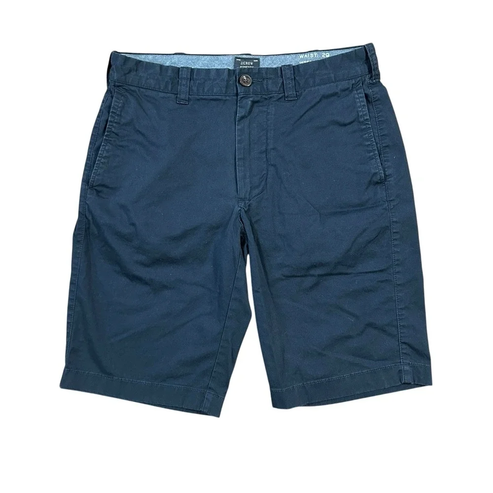 J Crew Stretch Shorts Mens‎ 29x10.5 Cotton Navy Blue Preppy Chino